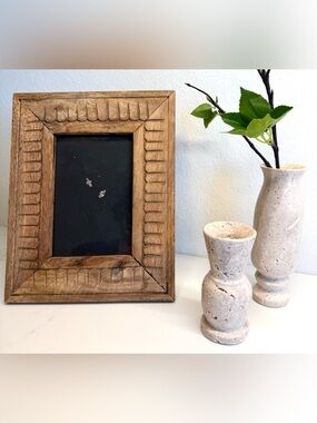 Magnolia Home Carved Wood Picture Frame Rustic Farmhouse Decor